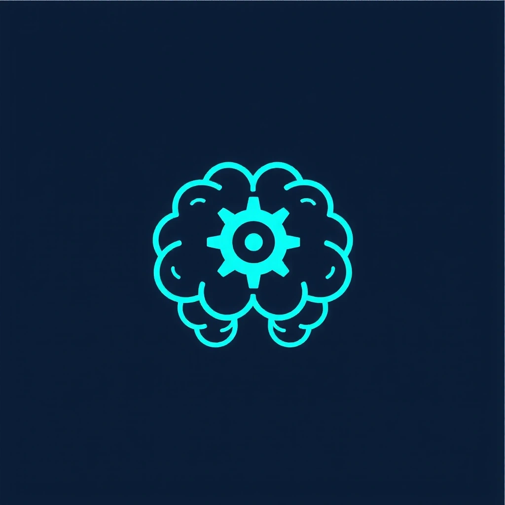 Expert în marketing digital, simbolizat printr-o icoană de creier cu un angrenaj, indicând expertiză și gândire strategică.