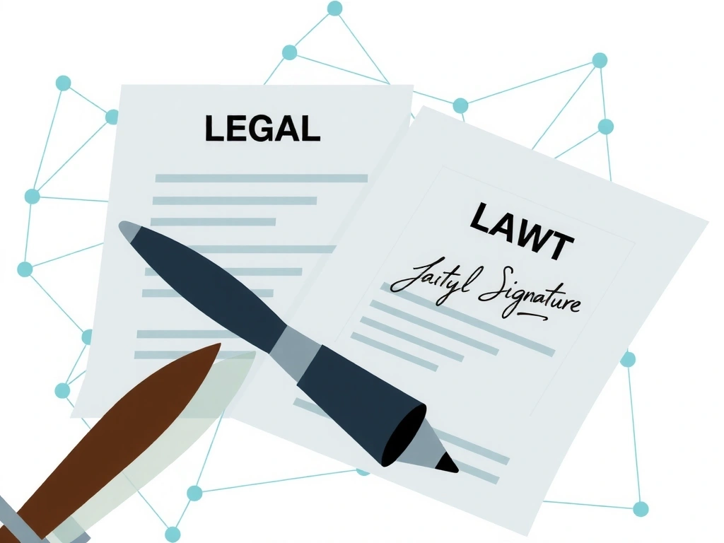 Ilustrație abstractă a documentelor legale și a acordurilor